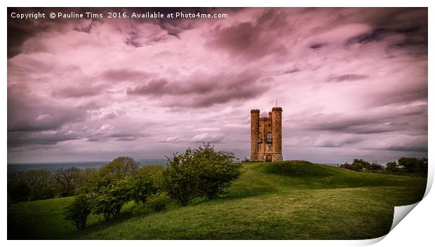 Broadway Tower, Worcestershire, UK Print by Pauline Tims