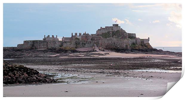 Elizabeth Castle Print by Julie Ormiston