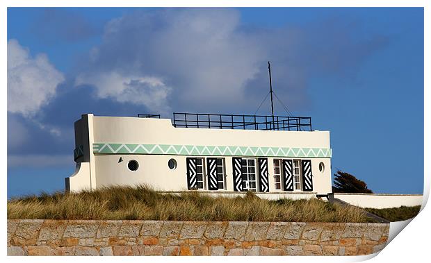 The Holiday Boathouse Print by Julie Ormiston