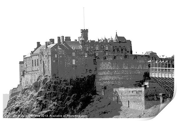 Edinburgh Castle Print by Julie Ormiston