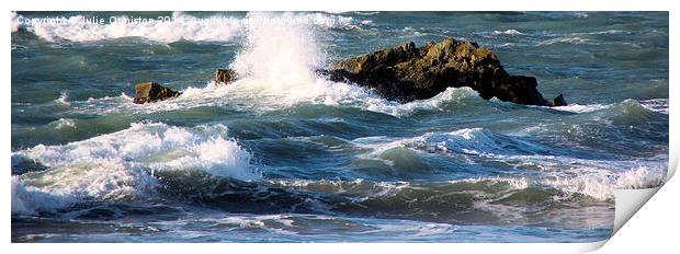 Stormy Waters Print by Julie Ormiston