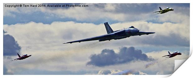  Vulcan flanked by Gnats Print by Tom Hard