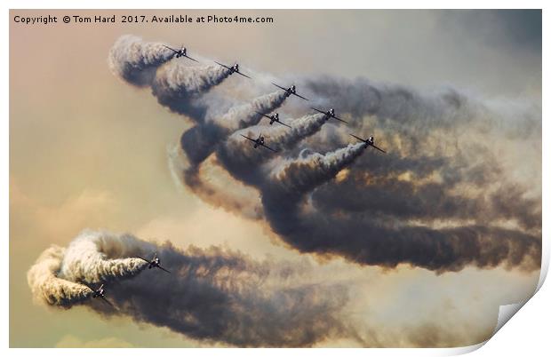  Red Arrows Storm Print by Tom Hard