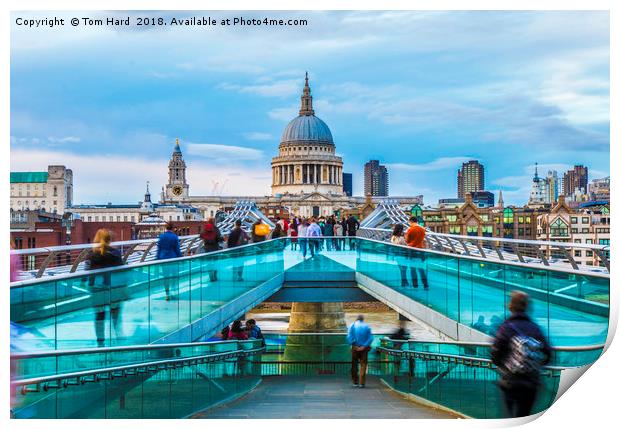 St Paul's Cathedral Print by Tom Hard