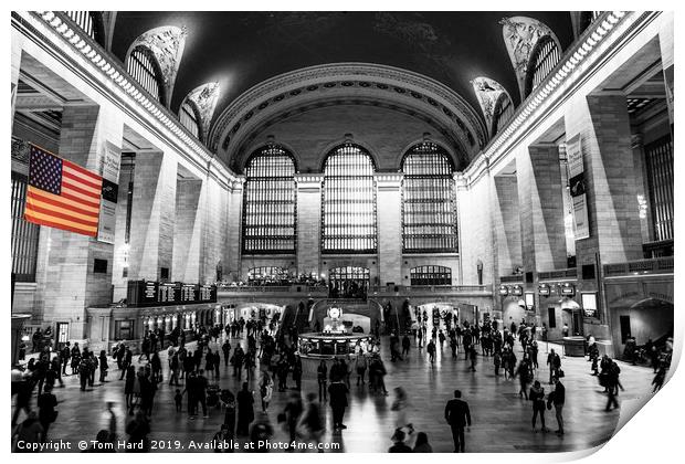 Grand Central Rush Print by Tom Hard