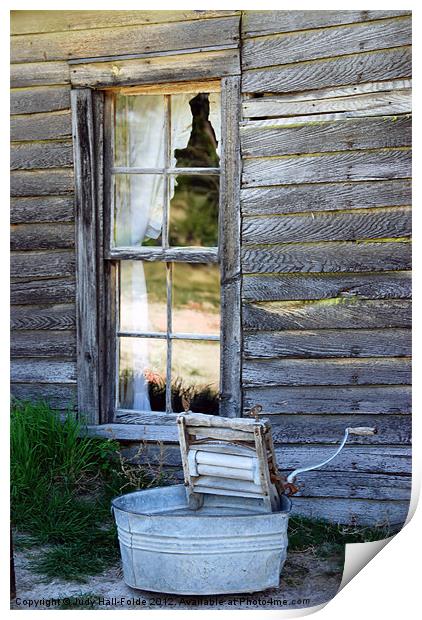 Window on Prairie Life Print by Judy Hall-Folde