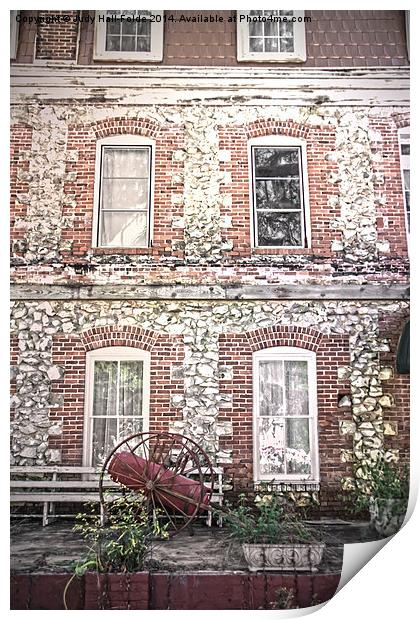  Last Hotel Standing Print by Judy Hall-Folde