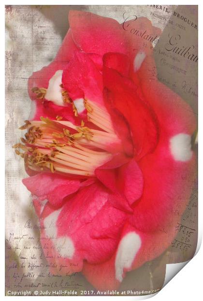 Flowery Memory Print by Judy Hall-Folde