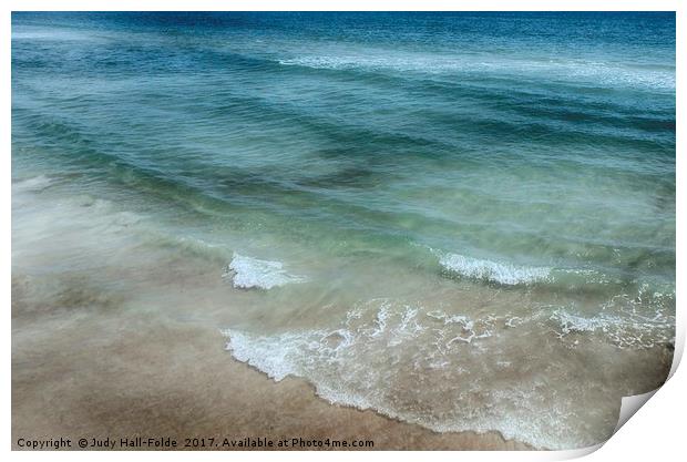 Shimmering Tide Print by Judy Hall-Folde