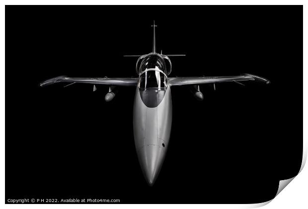 Head on Fighter jet Print by P H