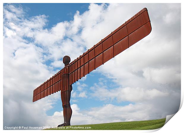 Angel of the North Print by P H