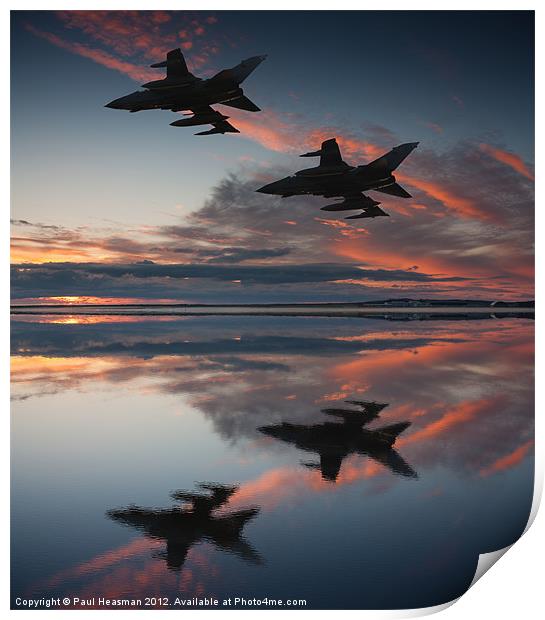 Tornado GR4 sunset Print by P H