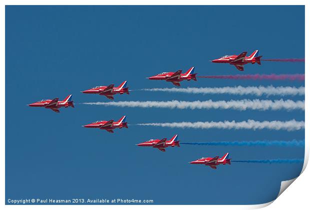 Red Arrows Print by P H