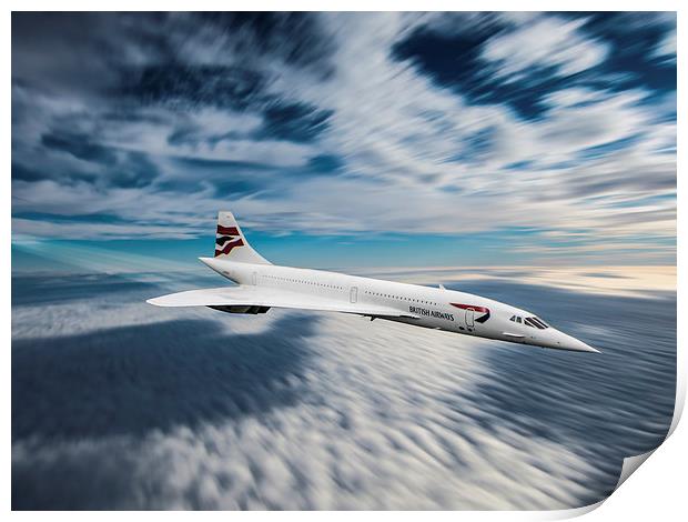 Concorde Print by P H