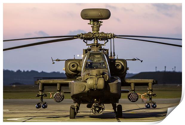  Apache attack helicopter Print by P H