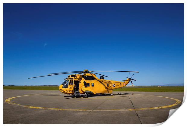  Sea King Helicopter Print by P H