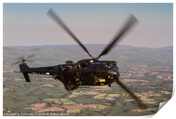 Helicopter breakaway Print by P H