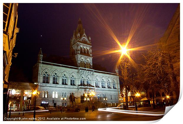 Chester Town Hall Print by john walker