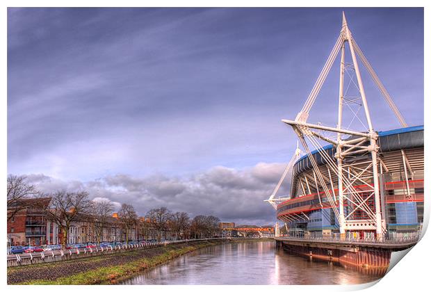Millennium Stadium, Cardiff Print by Elaine Steed