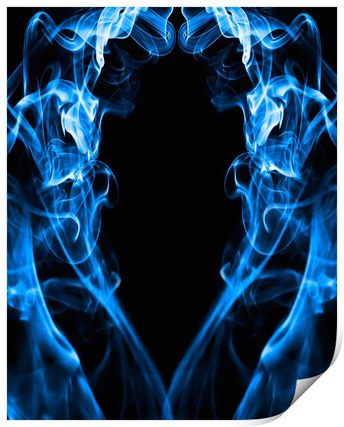 Surreal smoke art Print by Andrew Ley