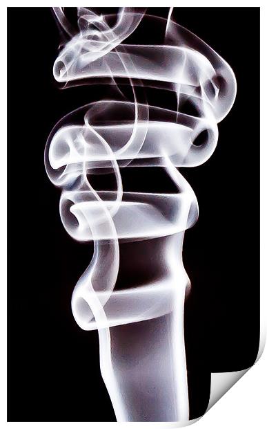 Smoke Art Print by Andrew Ley