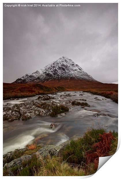 Buachalle Etive Mor Print by nick hirst