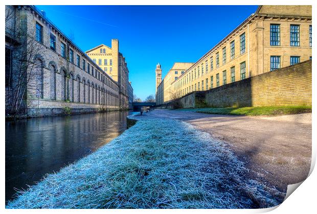Salts Mill Frozen Print by nick hirst