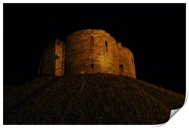 Cliffords Tower at Night,York. Print by james green