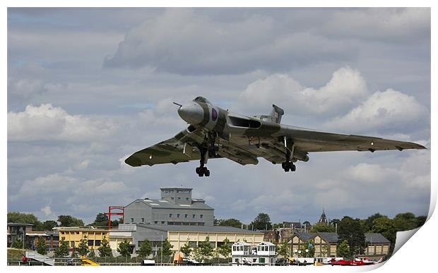 Avro Vulcan Bomber Plane Landing Print by Philip Pound