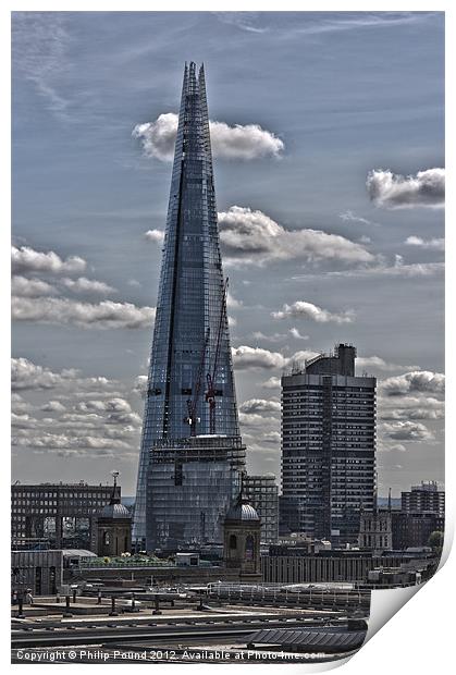 The Shard London Print by Philip Pound
