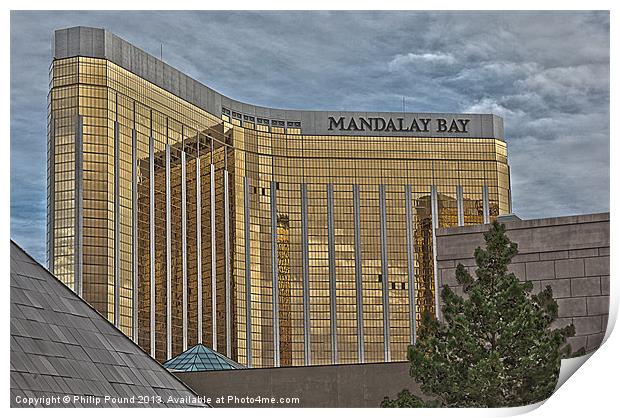 Mandalay Bay Hotel Las Vegas Print by Philip Pound