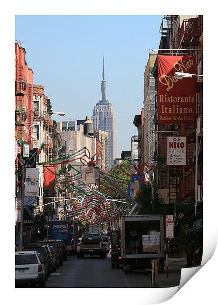 New York City Little Italy Print by Philip Pound