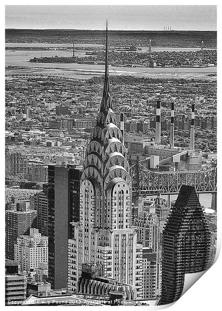 Chrysler Building New York Print by Philip Pound