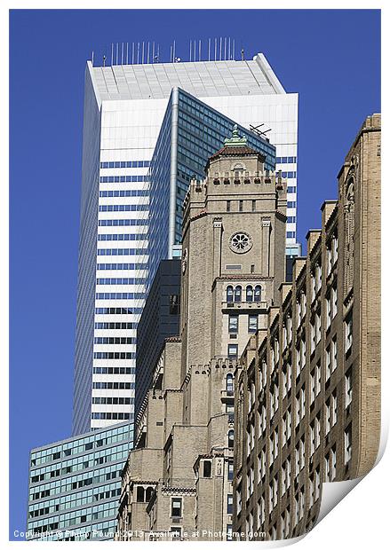New York Architecture Print by Philip Pound