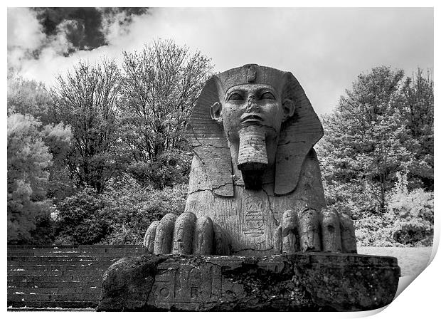 Sphinx at Crystal Palace Park Print by Philip Pound