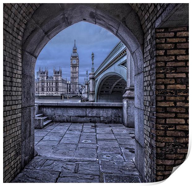  Big Ben London Through The Arch Print by Philip Pound