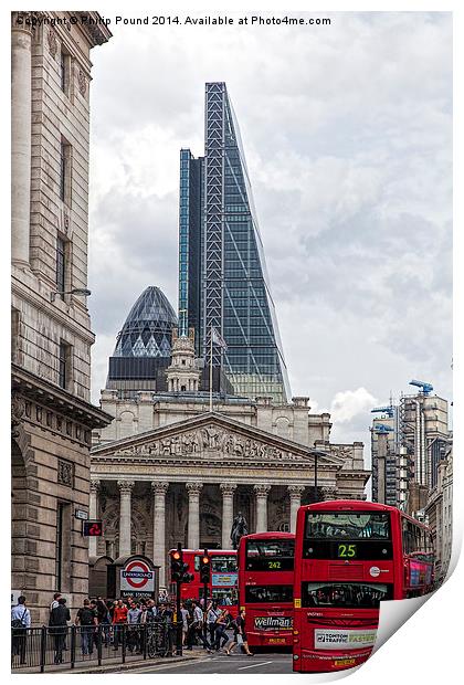  Rush hour in the City of London Print by Philip Pound