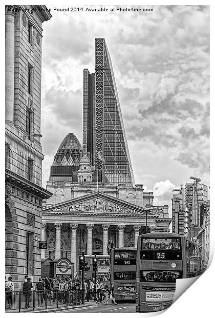  The Rush Hour in the City of London Print by Philip Pound