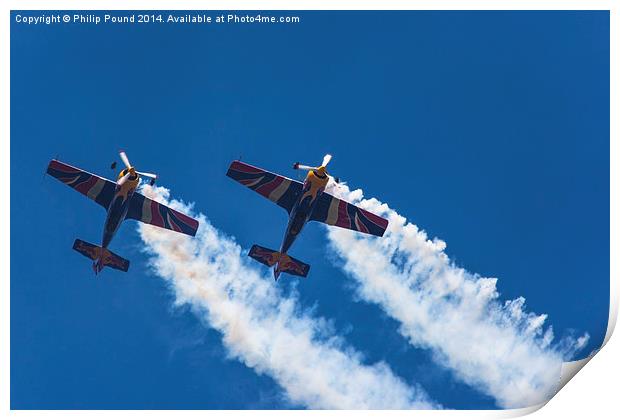  Red Bull Matadors Air Display Planes Print by Philip Pound