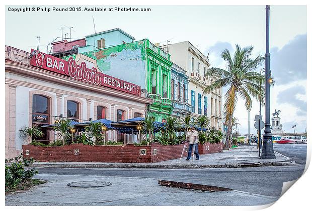  Early Morning in Havana Print by Philip Pound