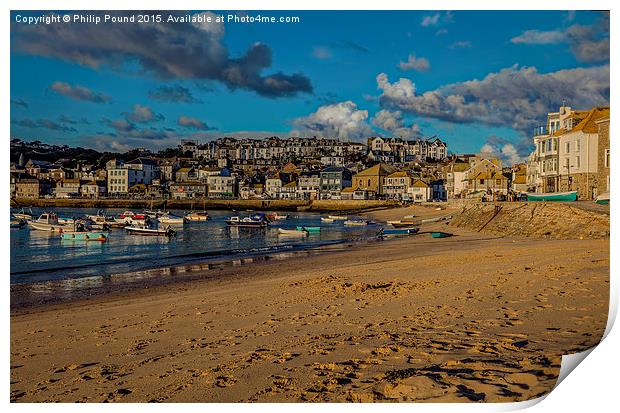  St Ives Bay Cornwall Print by Philip Pound