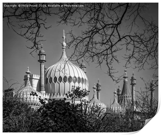 Brighton Royal Pavilion Dome Print by Philip Pound