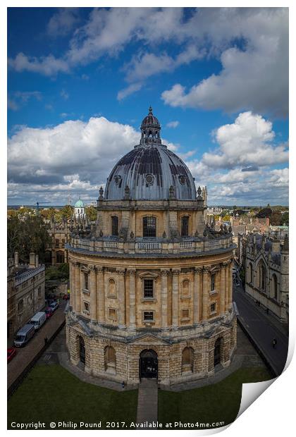 Bodleian Library in Oxford Print by Philip Pound