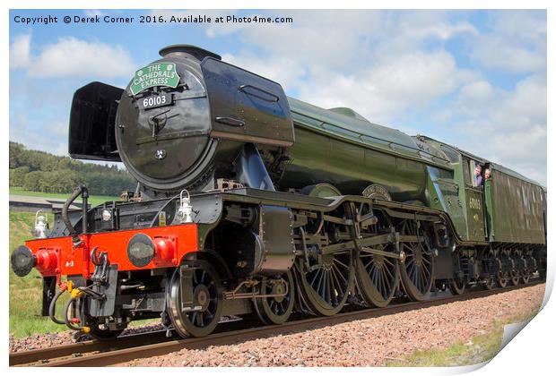 Flying Scotsman Print by Derek Corner