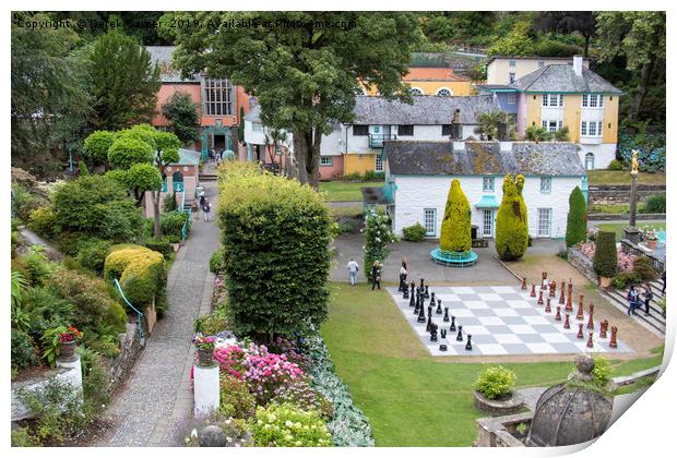 Portmeirion Print by Derek Corner