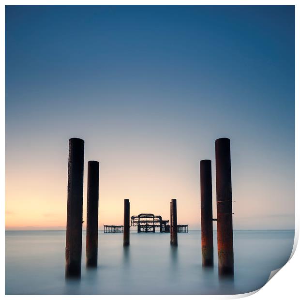 West Pier Print by mark leader