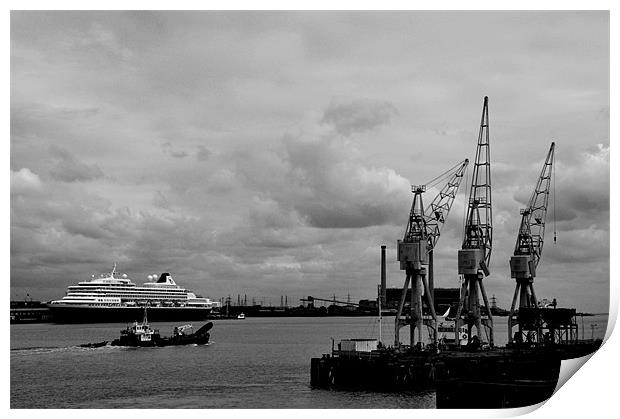 Thames Traffic Print by Brian Fuller