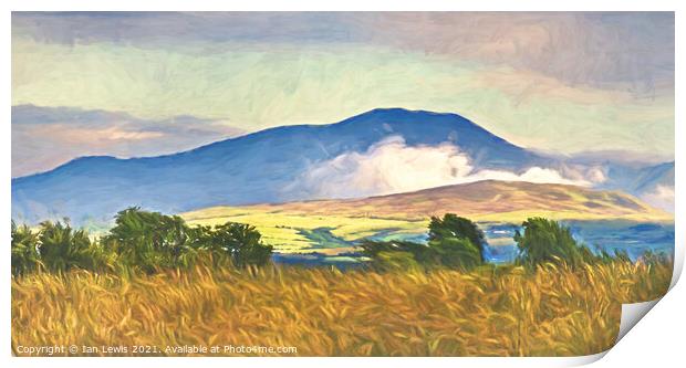 The Northern Fells An Impressionist View Print by Ian Lewis