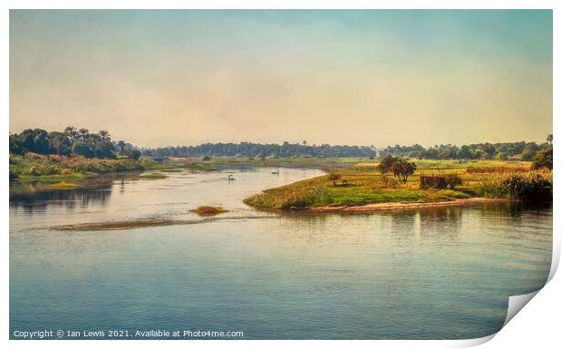 The River Nile Flowing Through Egypt Print by Ian Lewis