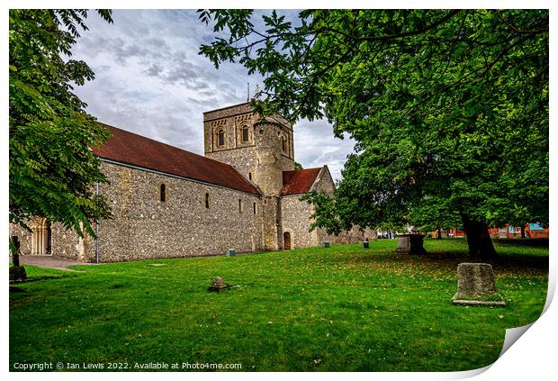 Church of St Mary at Kingsclere Print by Ian Lewis